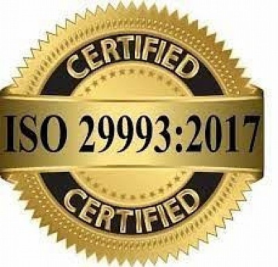 ISO 29993 Certified